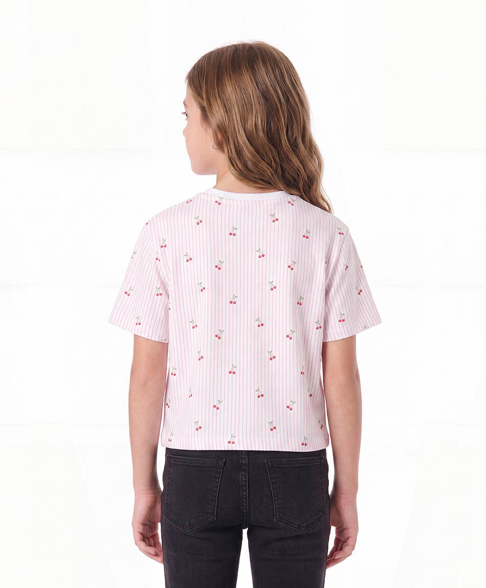 Polera ni&ntilde;a cerezas