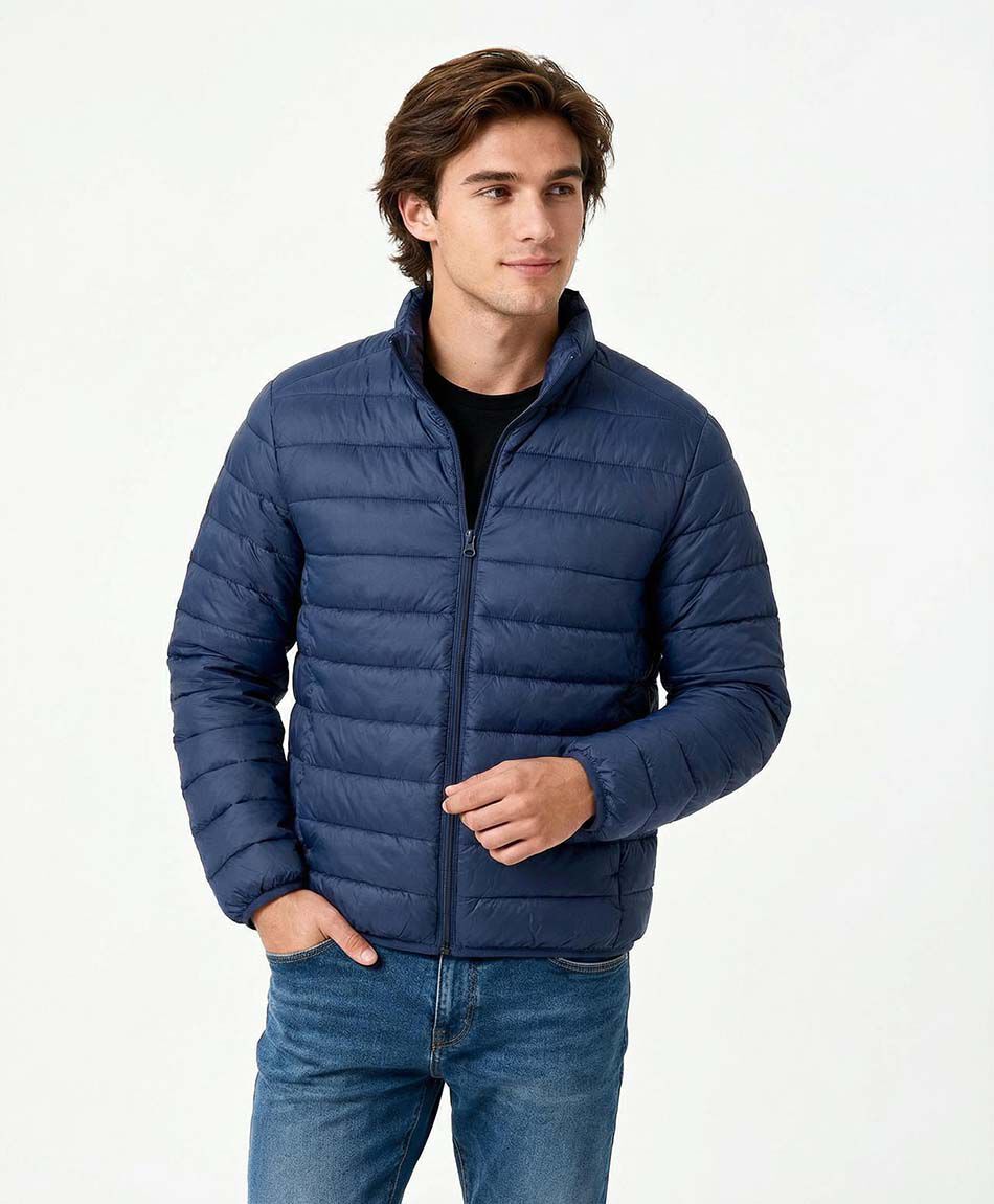 Parka hombre sin gorro acolchada