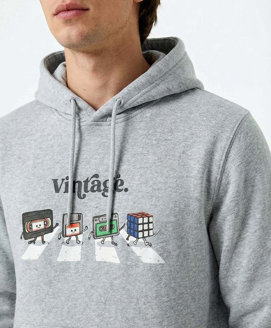 Poler&oacute;n hombre print vintage