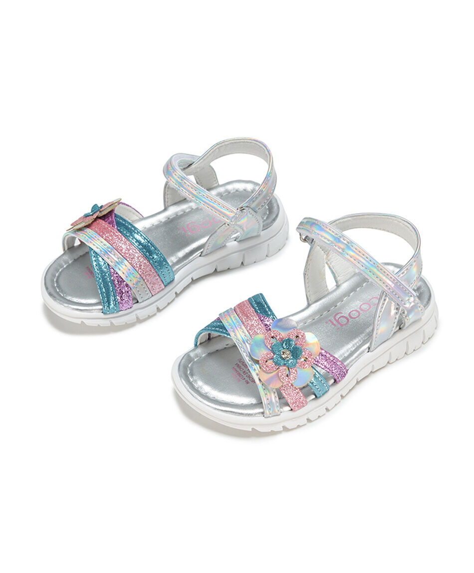 Sandalia infantil (24 a 29) metalic