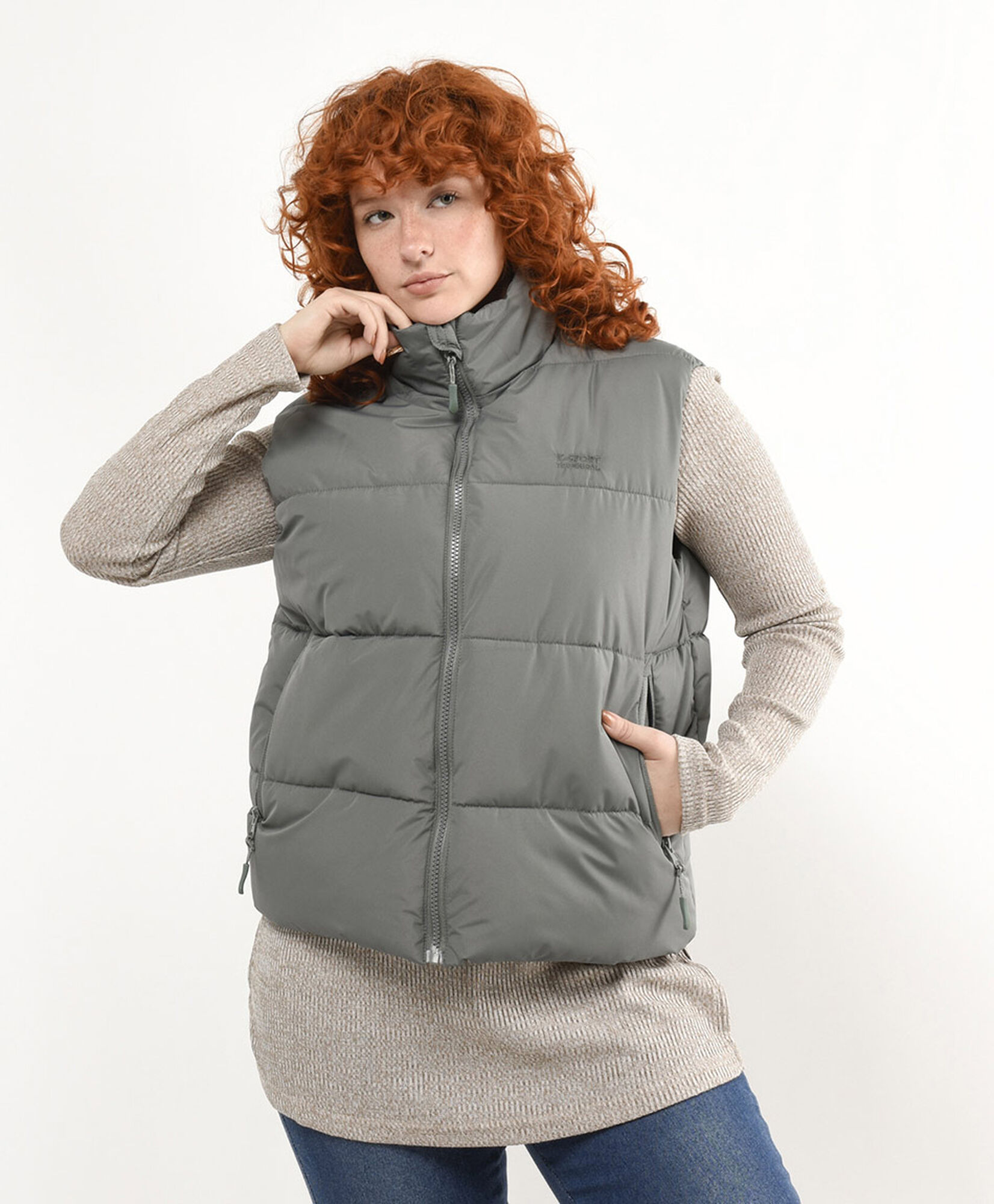Parka deportiva mujer puffa sin mangas Parka deportiva mujer puffa sin mangas