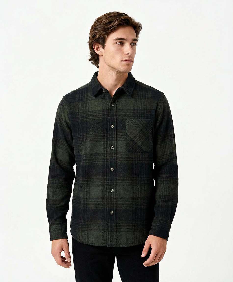 Chaqueta hombre escoc&eacute;s franela