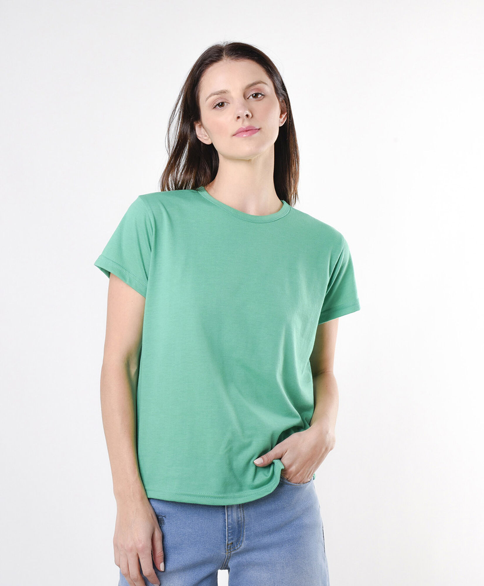 Polera mujer lisa básica colores Polera mujer lisa básica colores