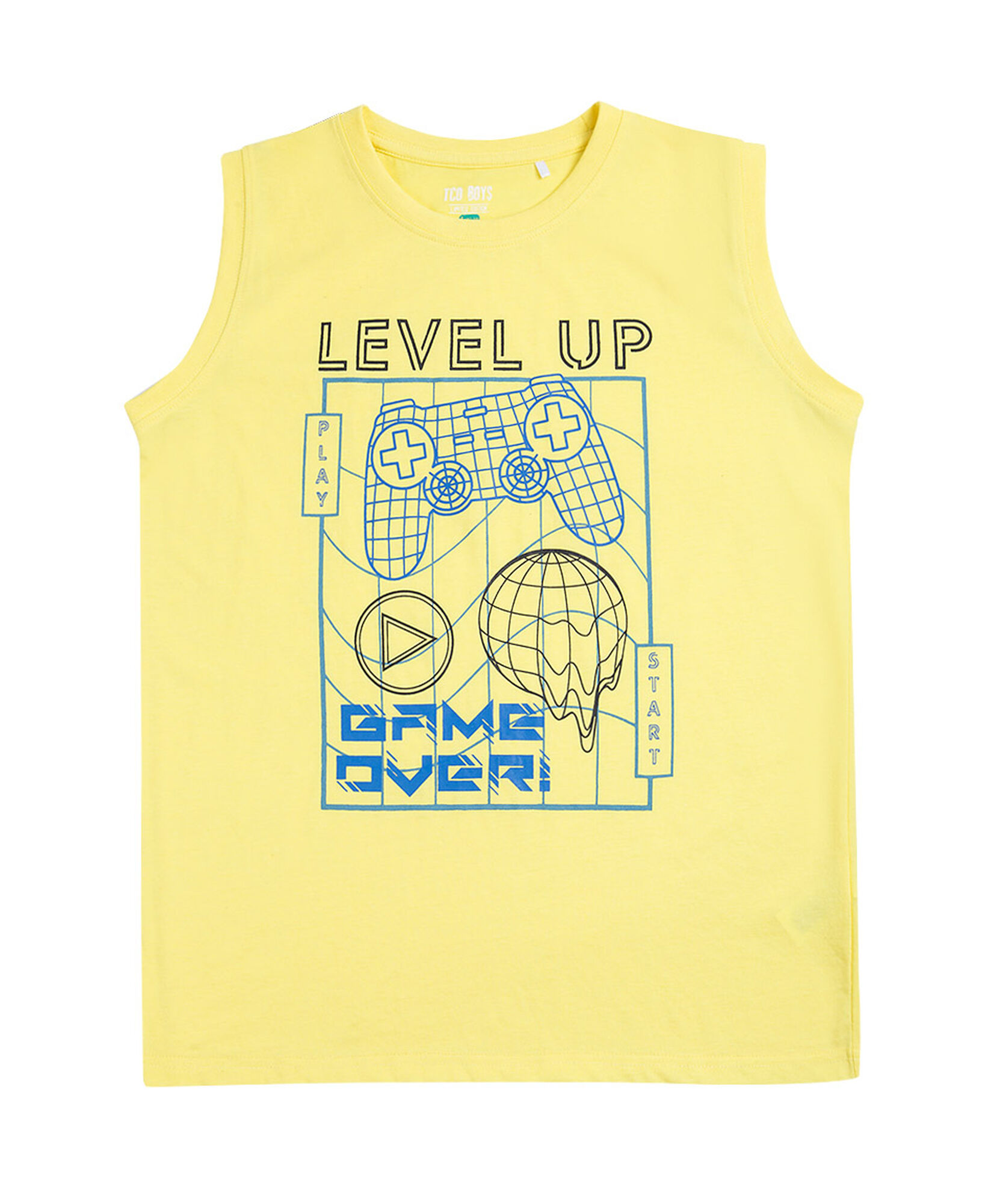 Polera niño level up sin mangas Polera niño level up sin mangas