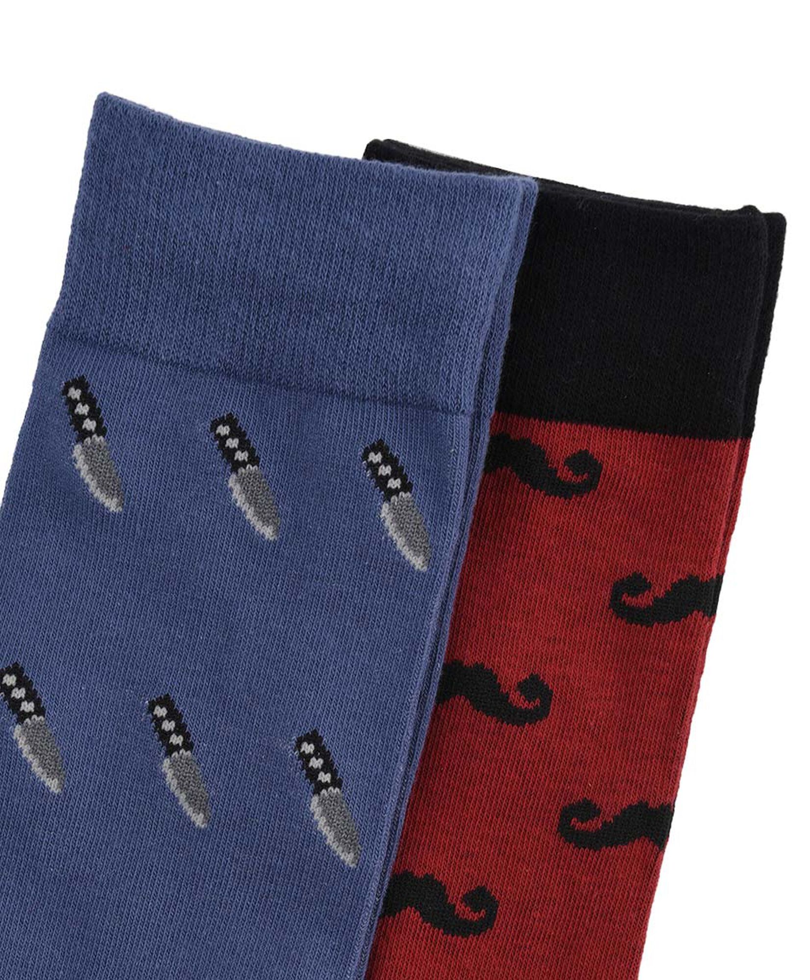 Pack 2 calcetines hombre bigotes Pack 2 calcetines hombre bigotes