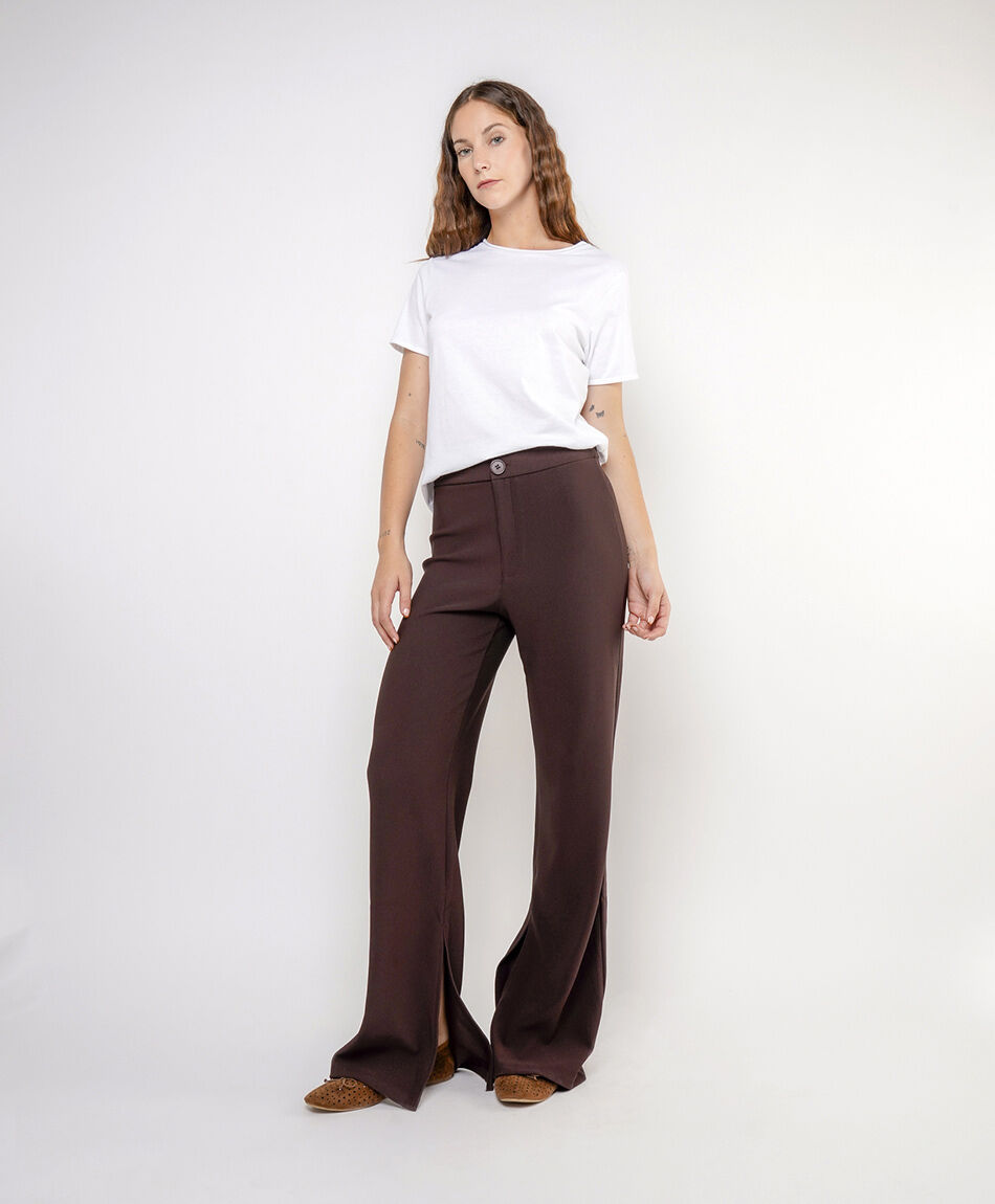 Pantal&oacute;n mujer basta abierta