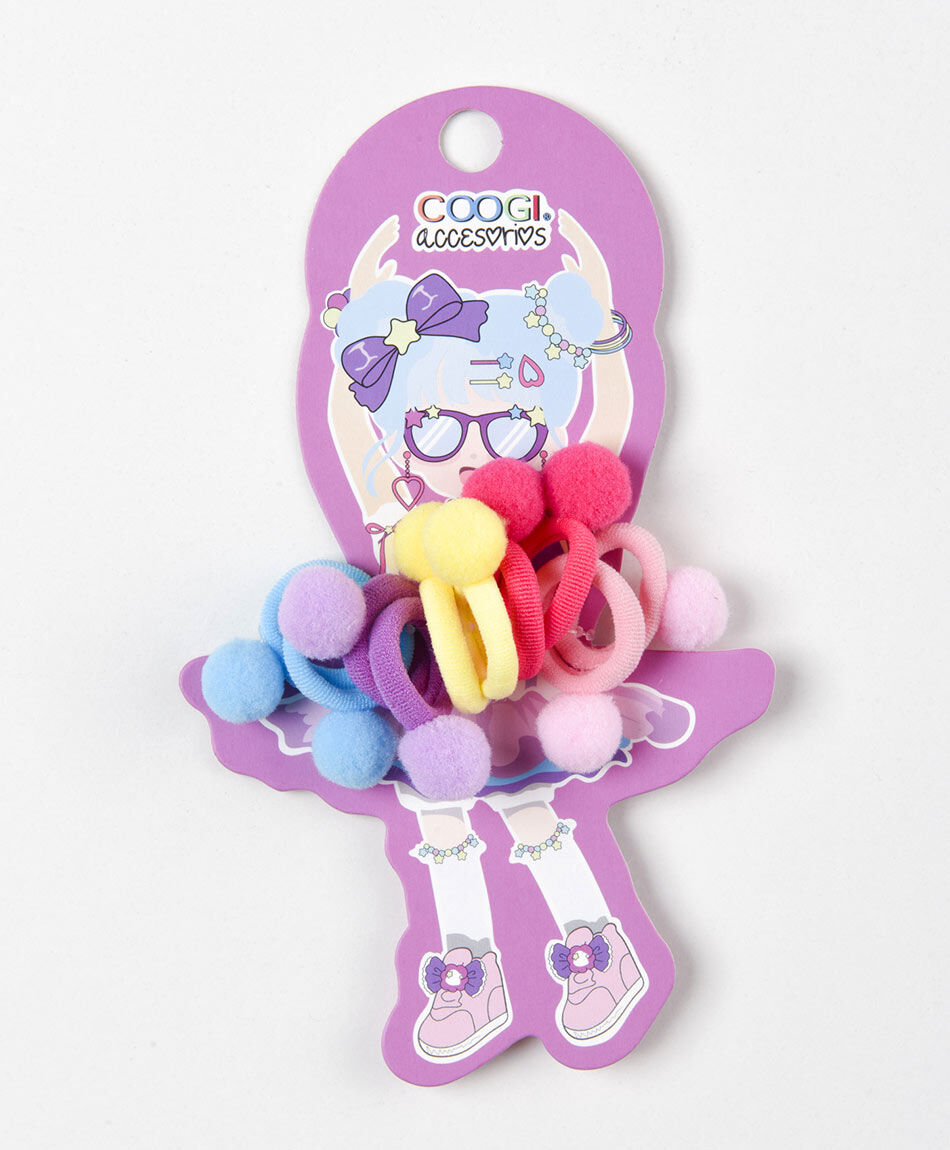 Set 10 colet ni&ntilde;a pompon