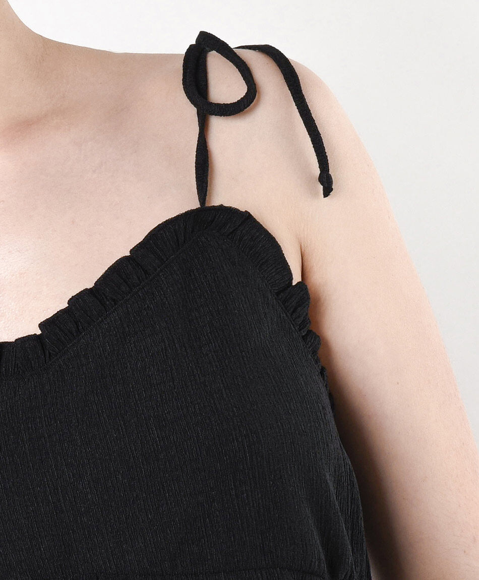 Blusa mujer textura negra