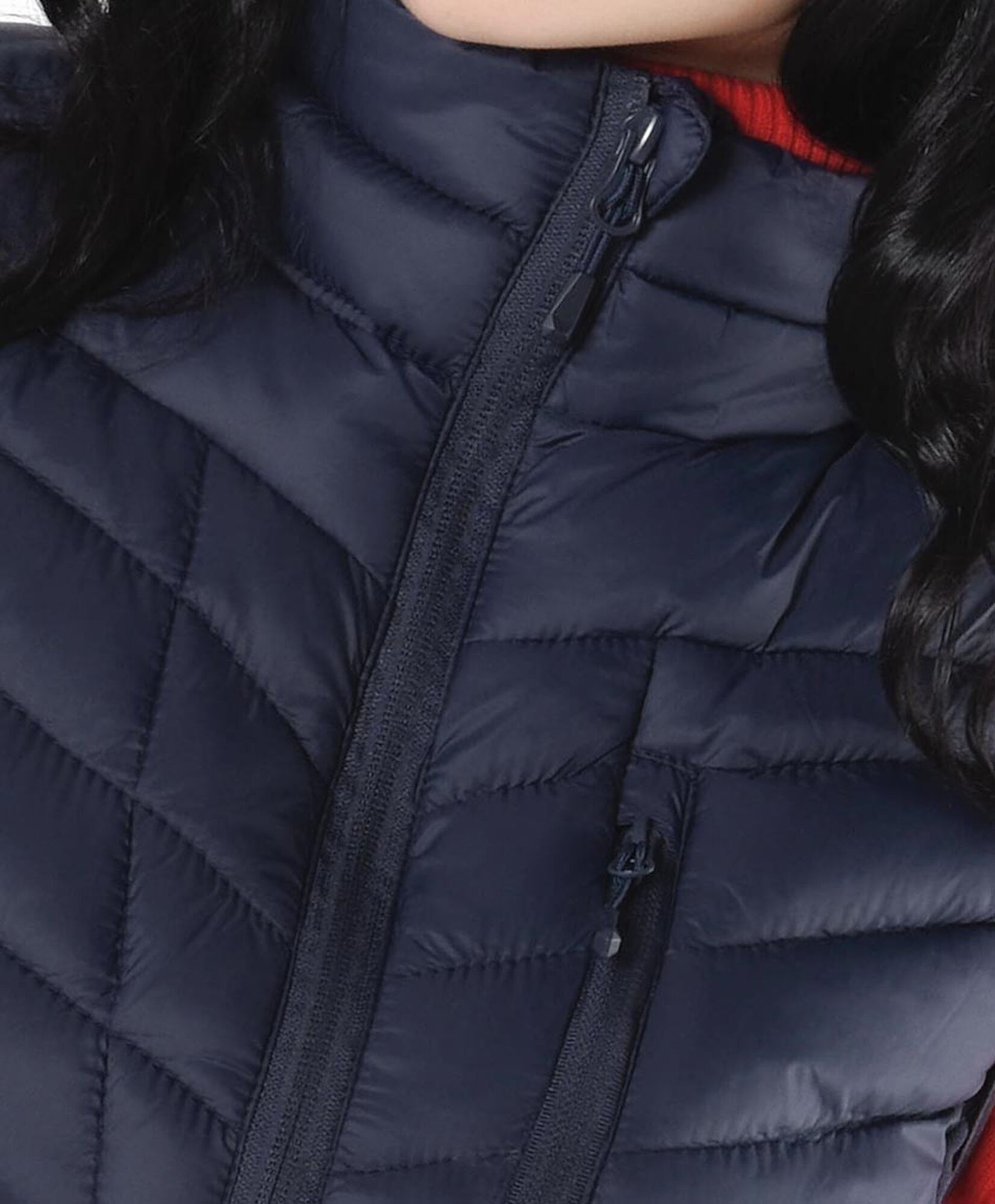 Parka mujer mix sin mangas Parka mujer mix sin mangas