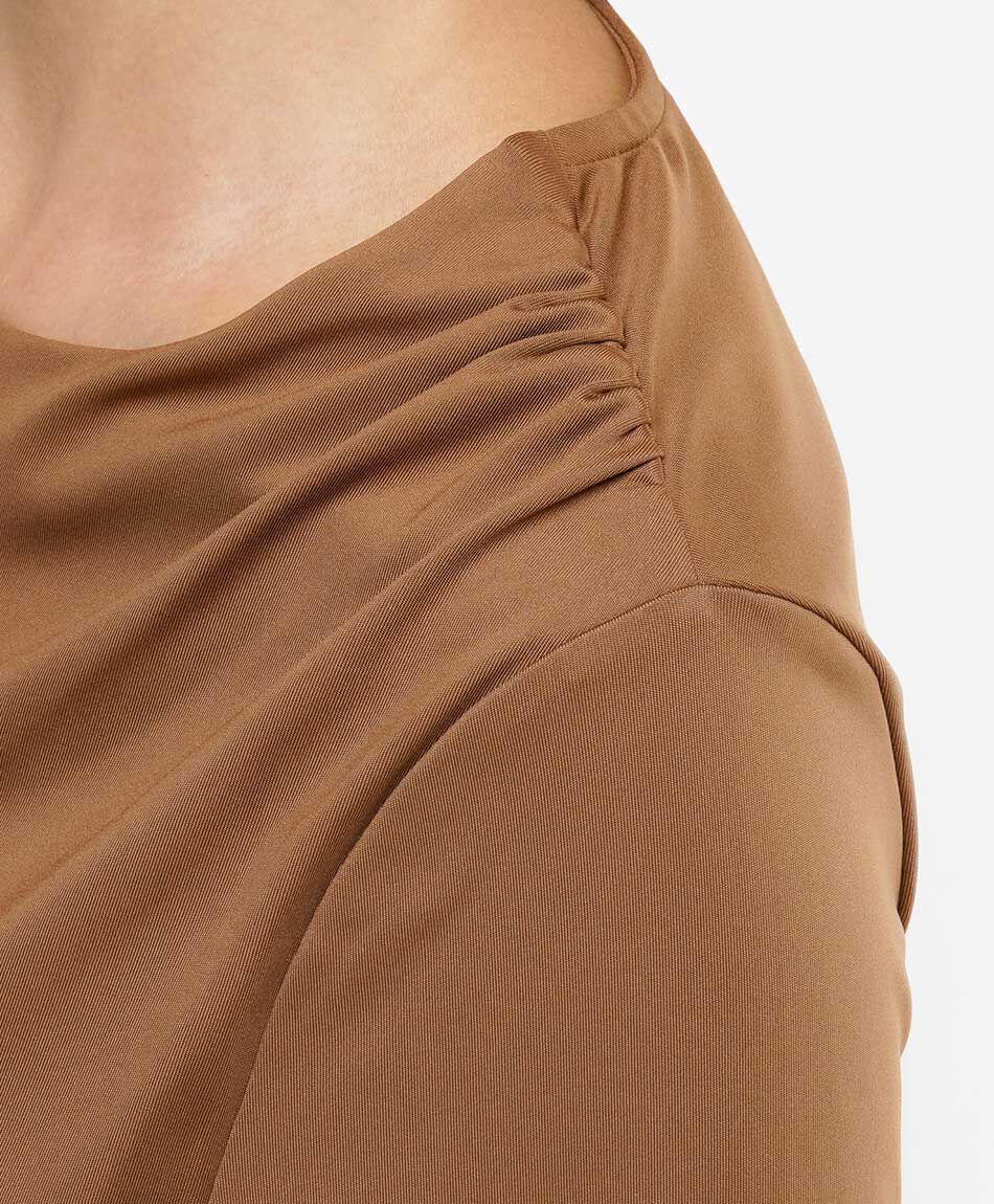 Polera mujer recogido lateral