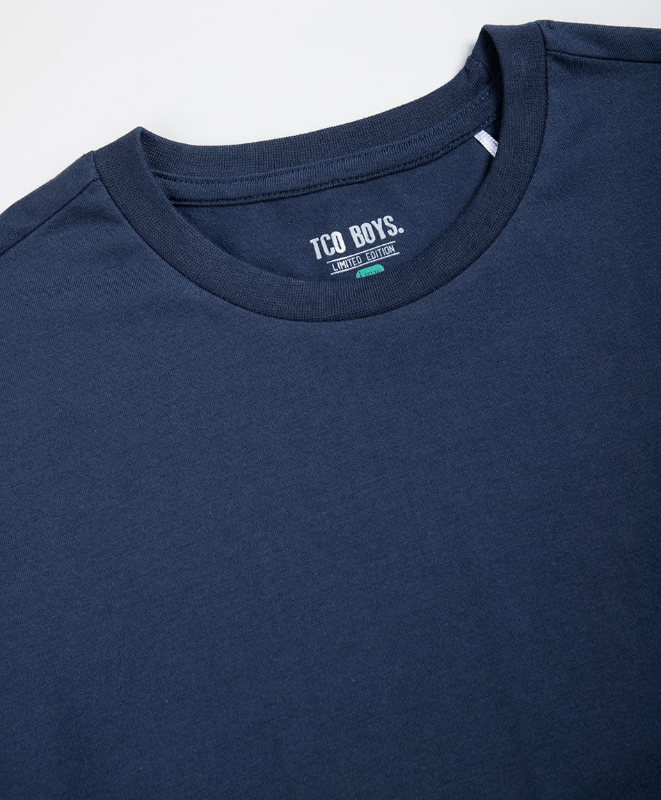 Polera ni&ntilde;o b&aacute;sica manga larga