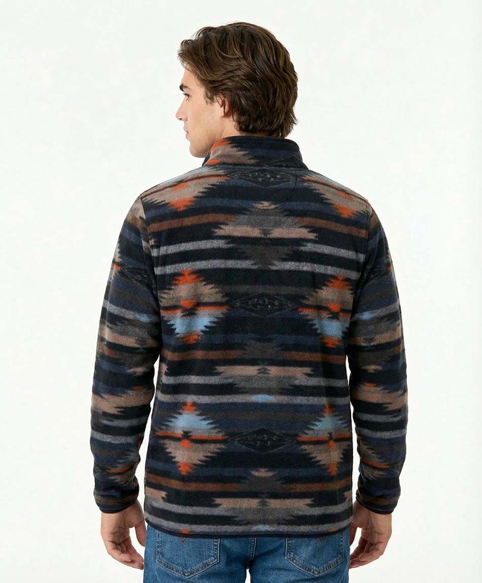 Polar hombre cierre medio fleece