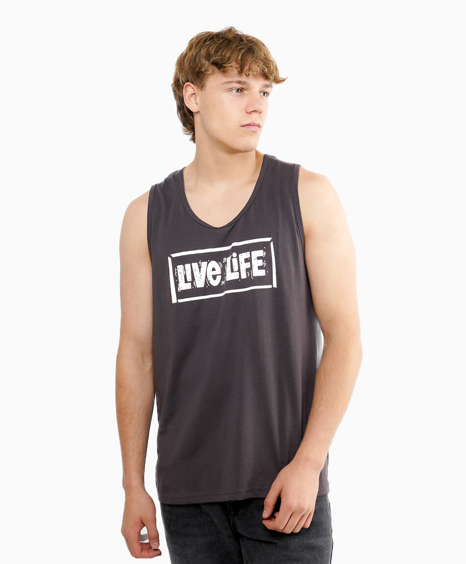Polera hombre surf estampado live