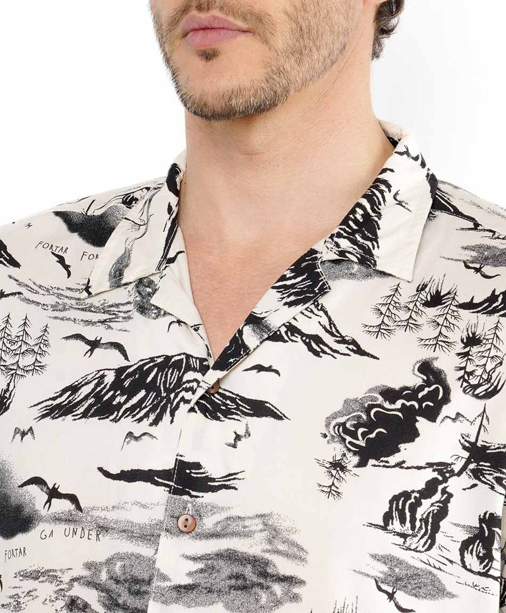 Camisa hombre diseño gaviotas Camisa hombre diseño gaviotas