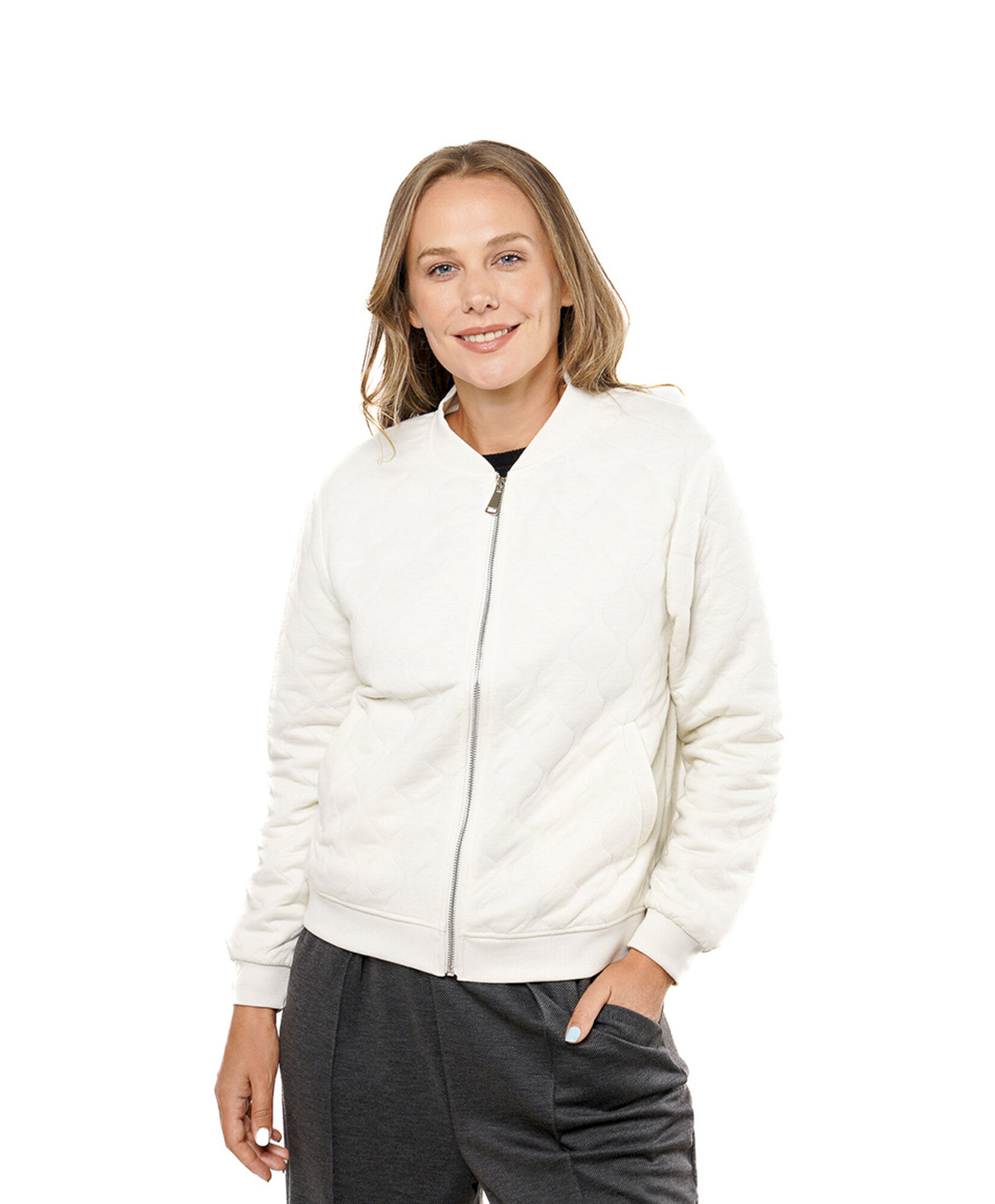 Chaqueta mujer bomber costuras Chaqueta mujer bomber costuras