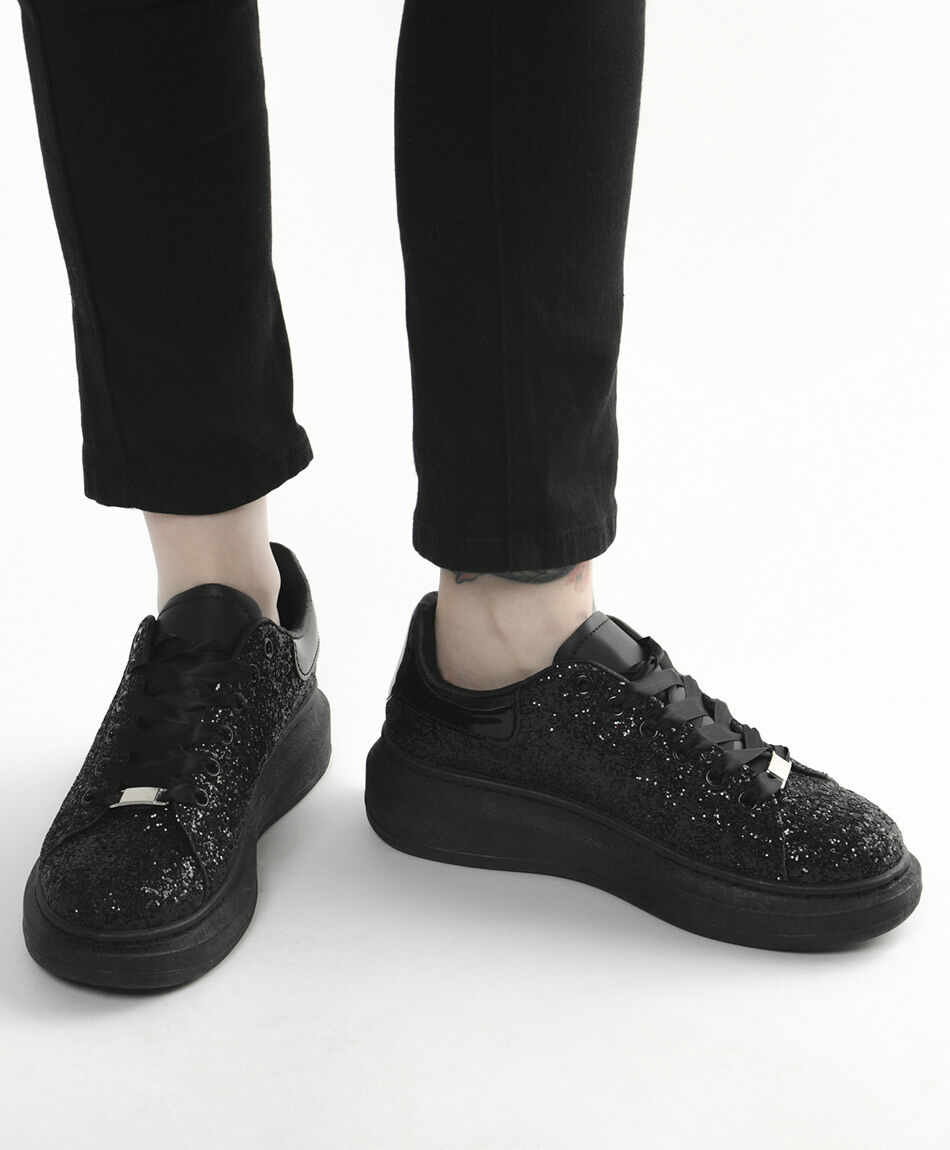 Zapatilla mujer brillante