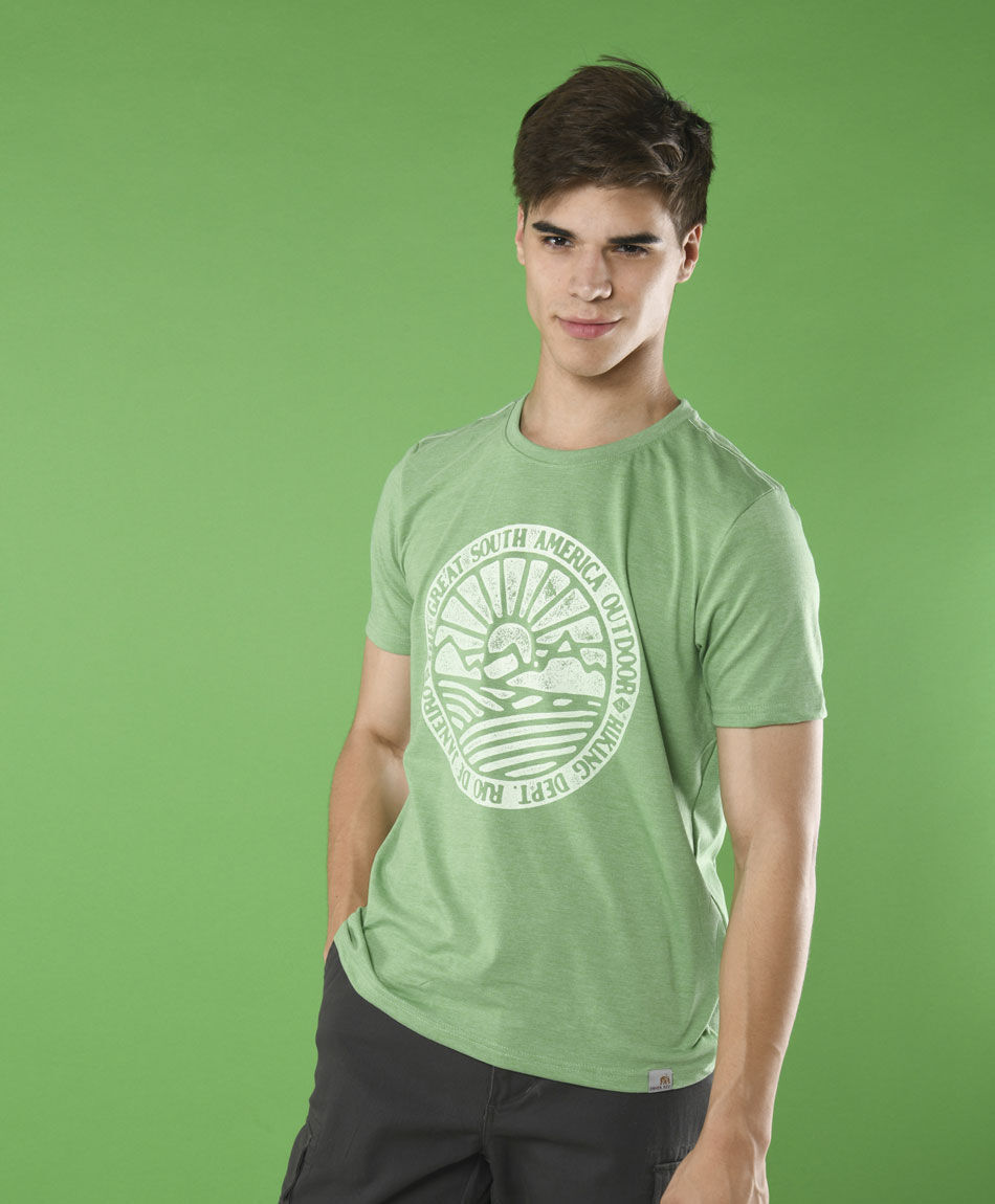 Polera manga corta cuello redondo