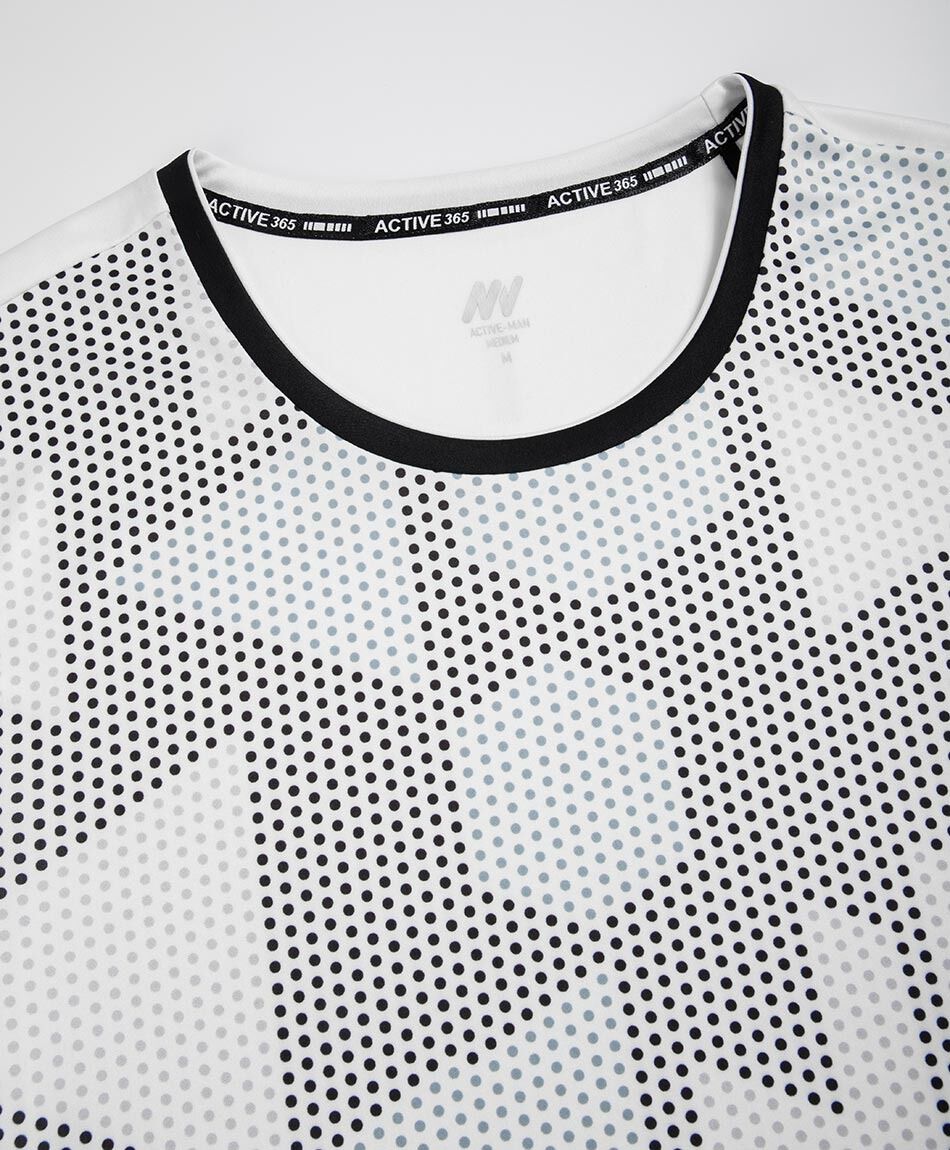 Polera deportiva hombre running figuras