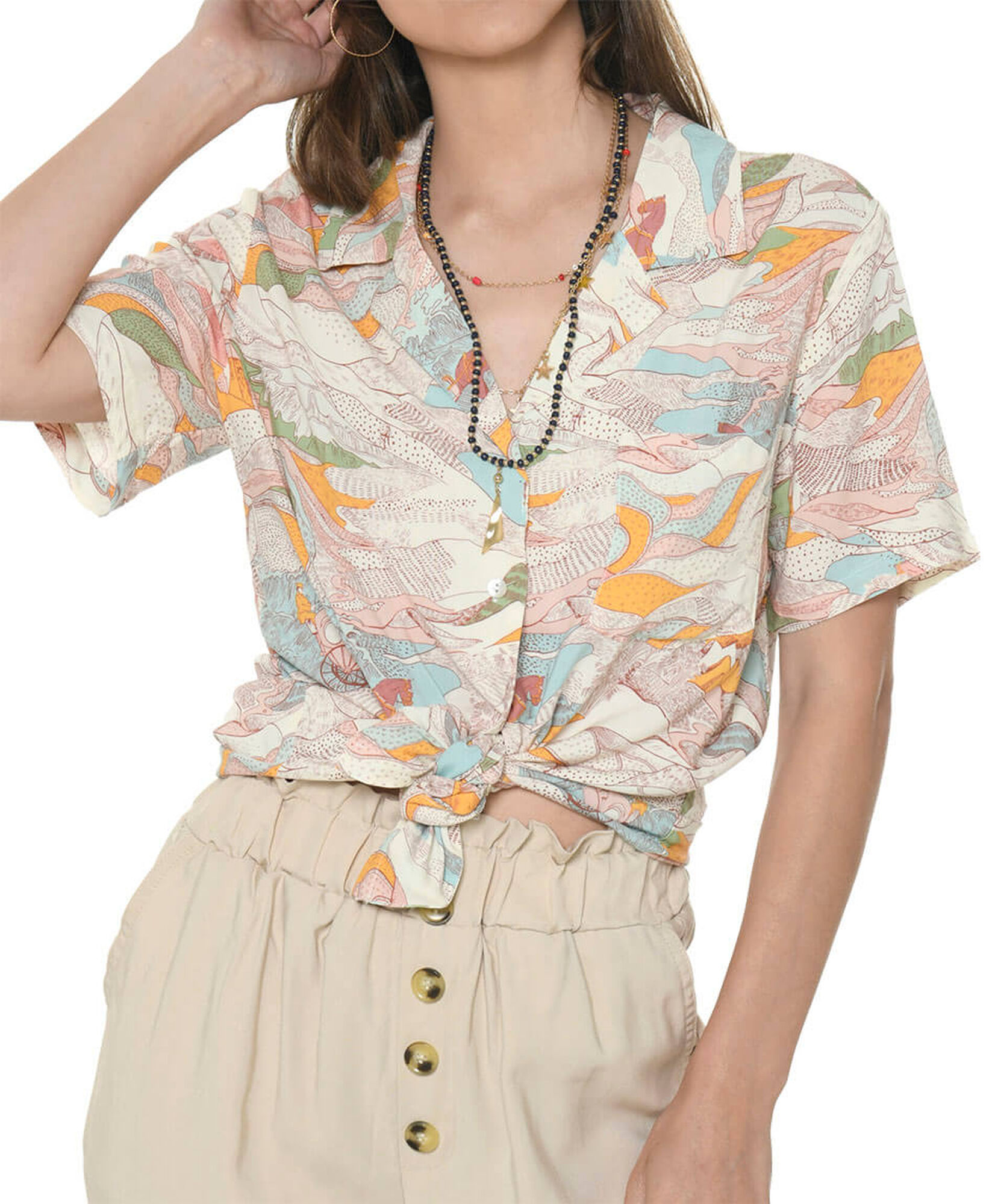 Blusa estampada pastel Blusa estampada pastel