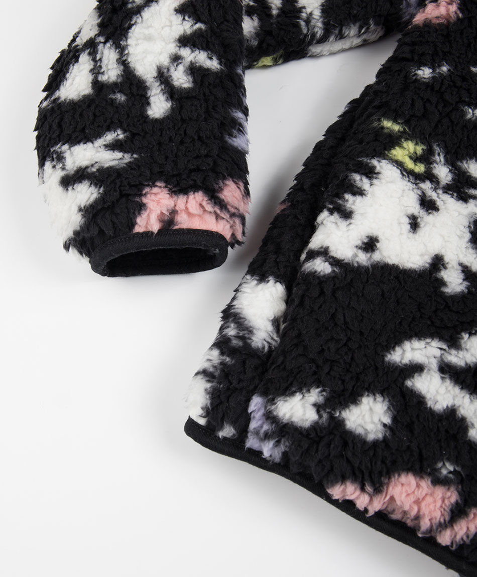 Poler&oacute;n ni&ntilde;a sherpas black