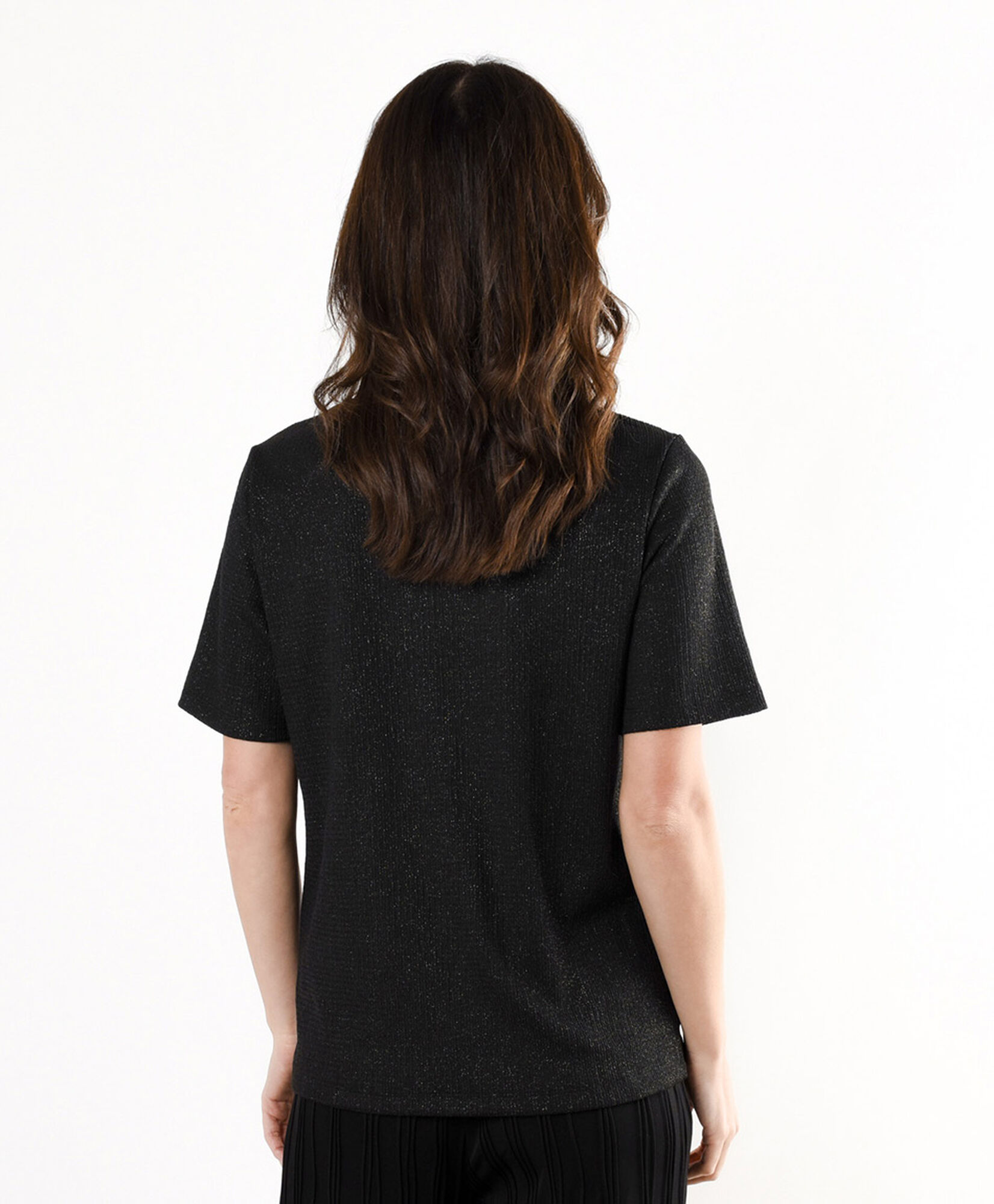 Polera mujer lurex negra Polera mujer lurex negra