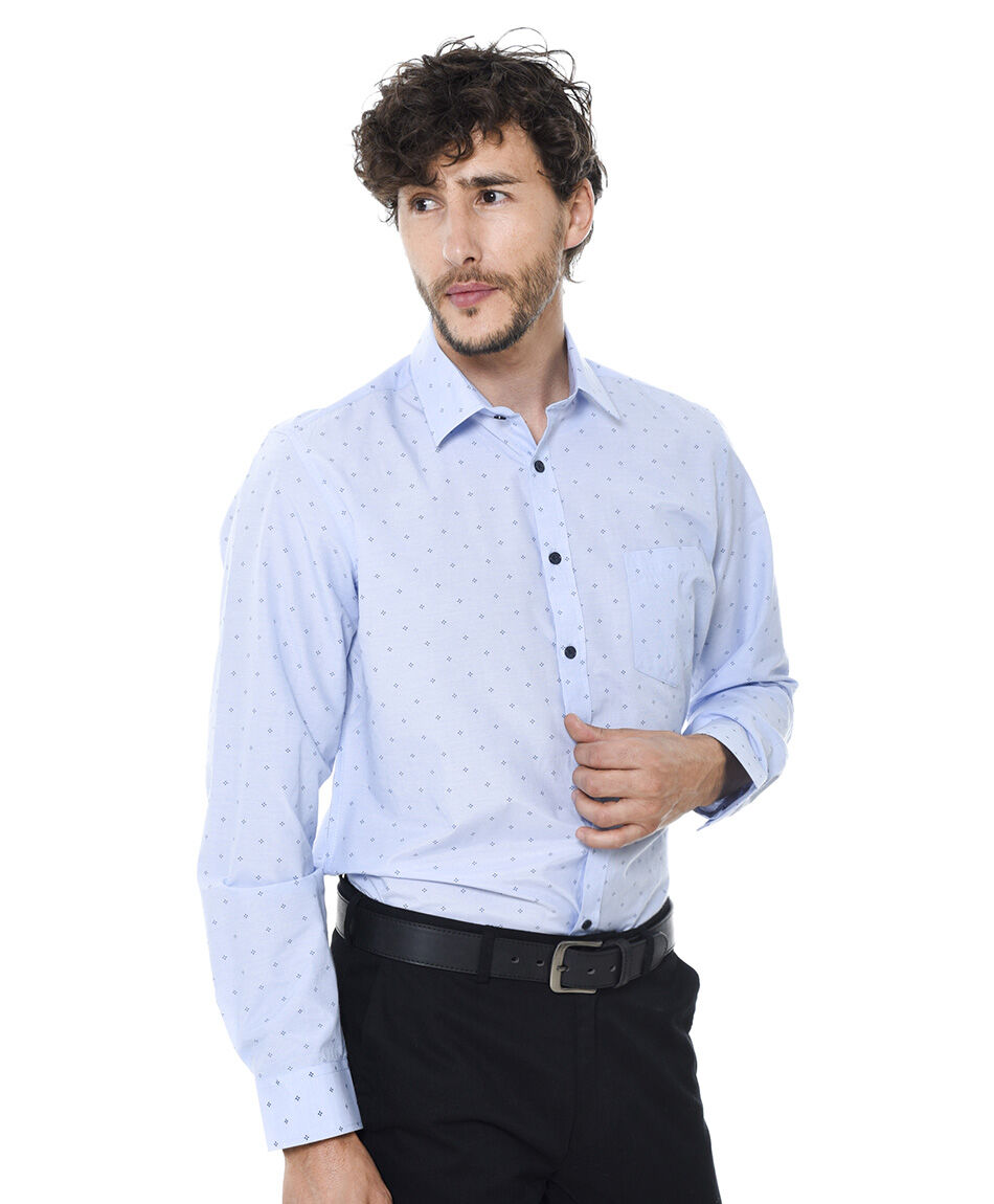 Camisa vestir estampada