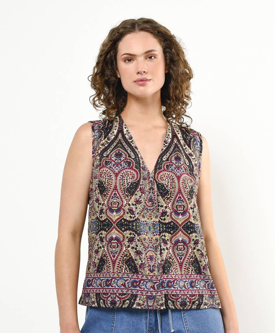 Blusa mujer dise&ntilde;o abstracto