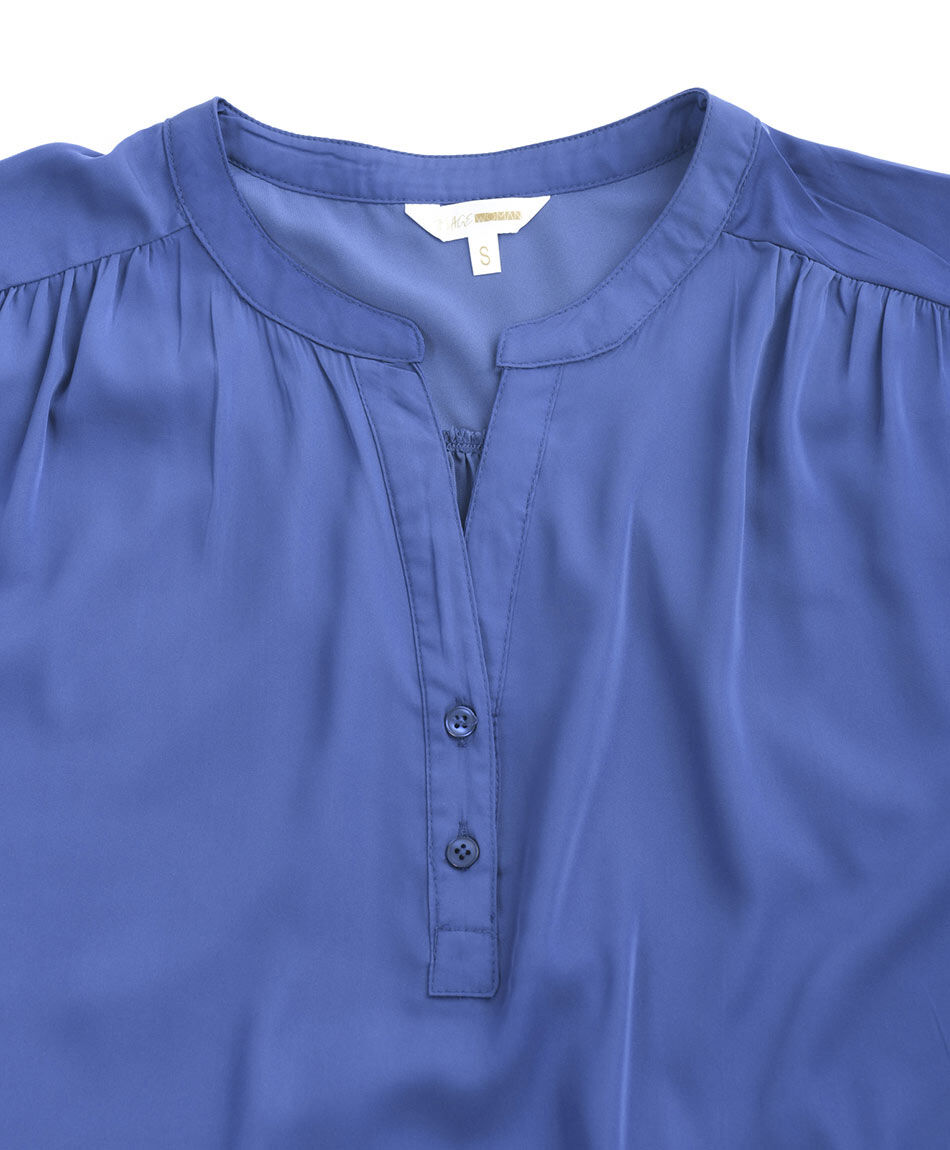 Blusa mujer botones sat&iacute;n