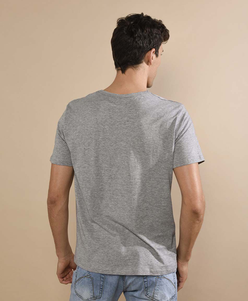 Polera manga corta cuello redondo