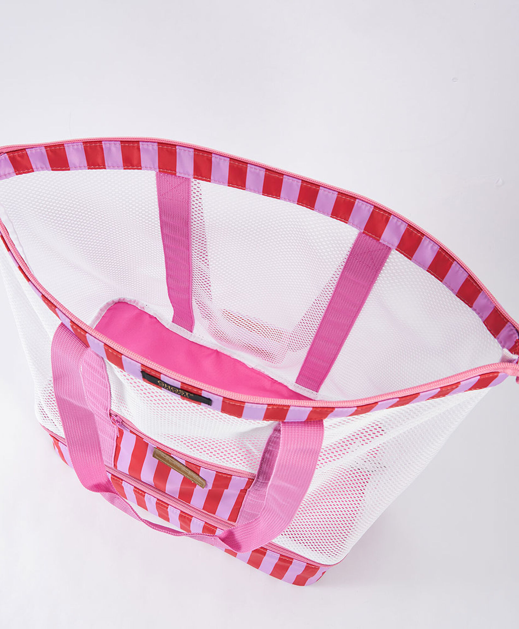 Bolso mujer cooler líneas rosado Bolso mujer cooler líneas rosado