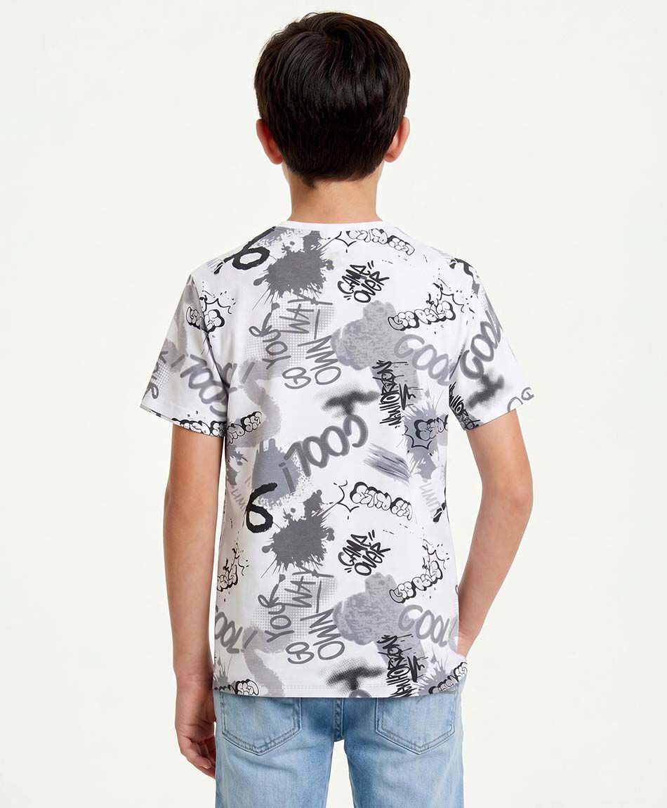 Polera ni&ntilde;o graffitis