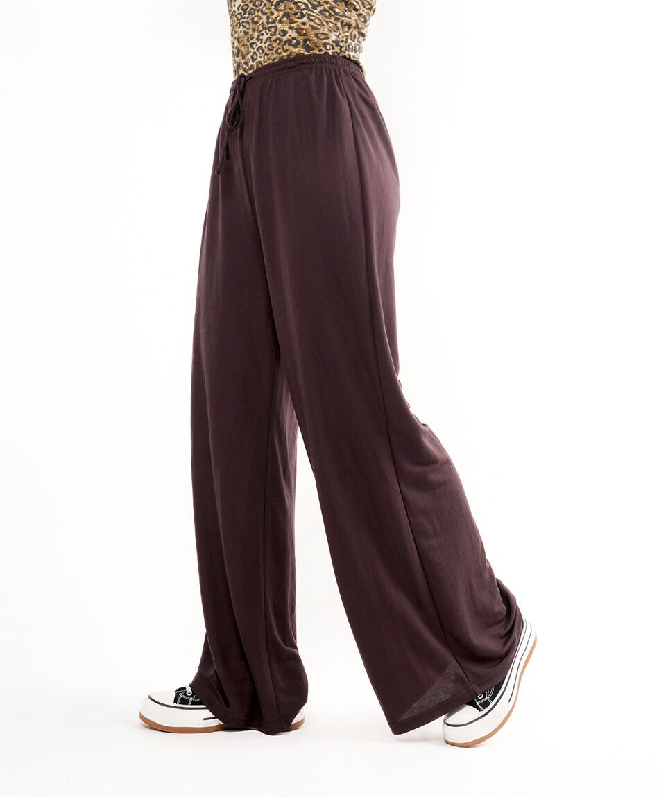 Pantal&oacute;n mujer pretina lazo wide