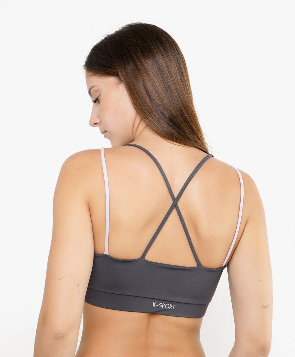 Peto deportivo mujer espalda cruzada