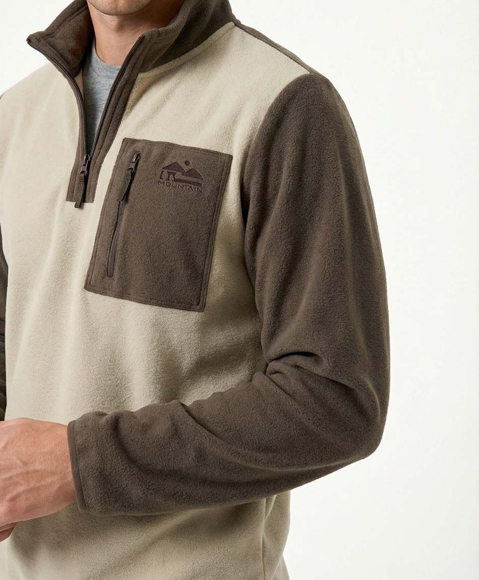 Polar hombre bolsillo frontal t&eacute;cnico