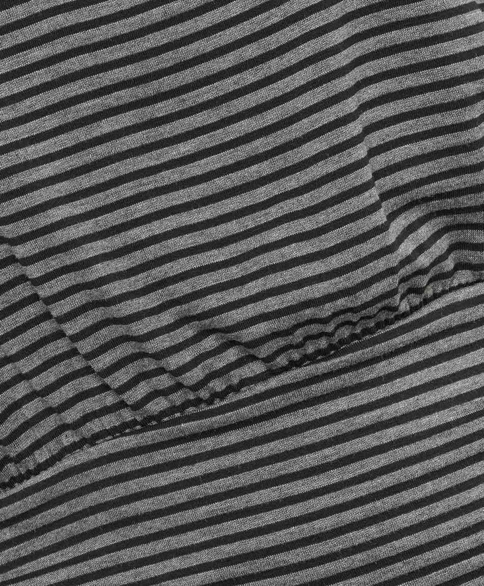 Polera mujer rayas pretina ancha