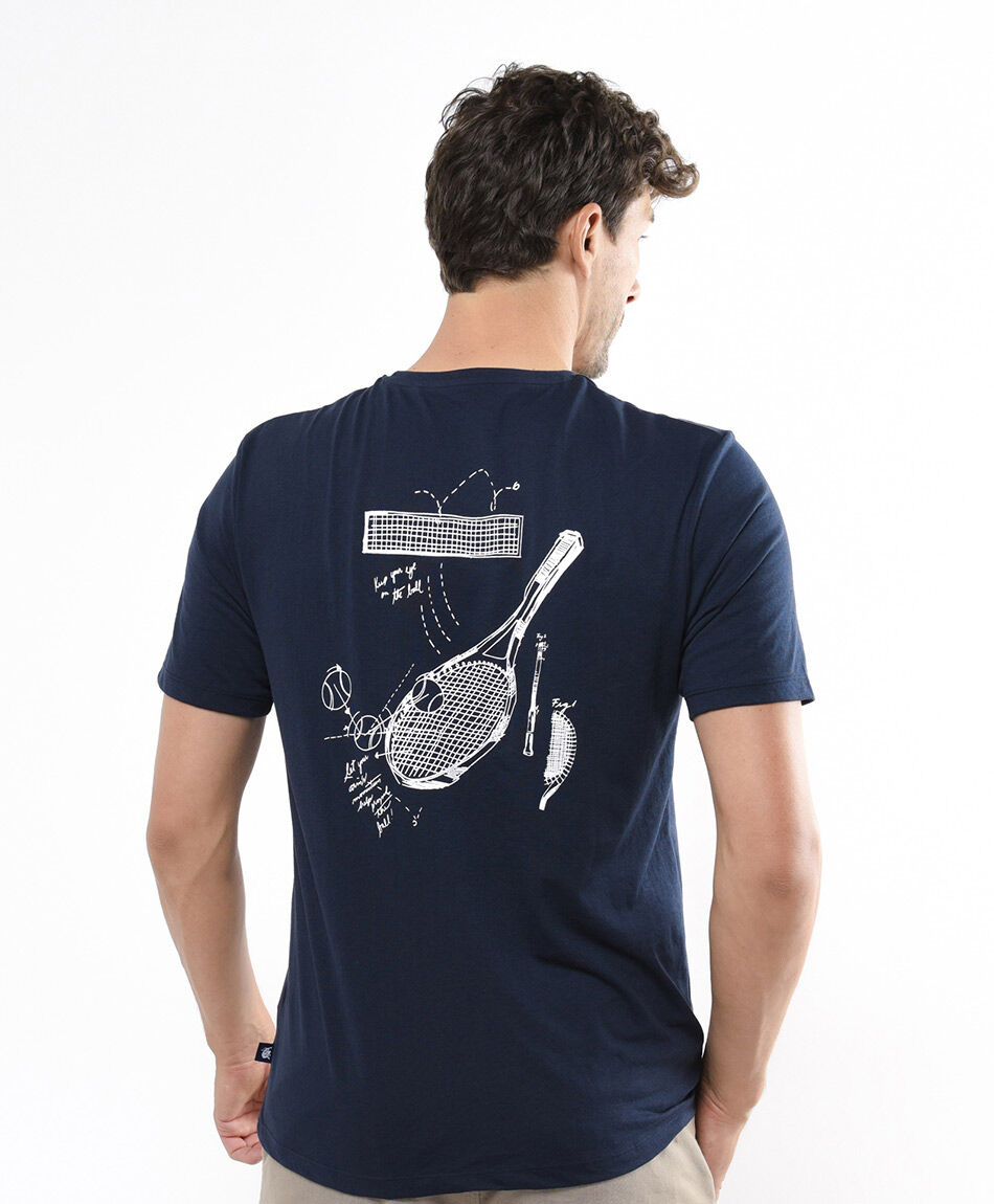 Polera hombre tenis blue