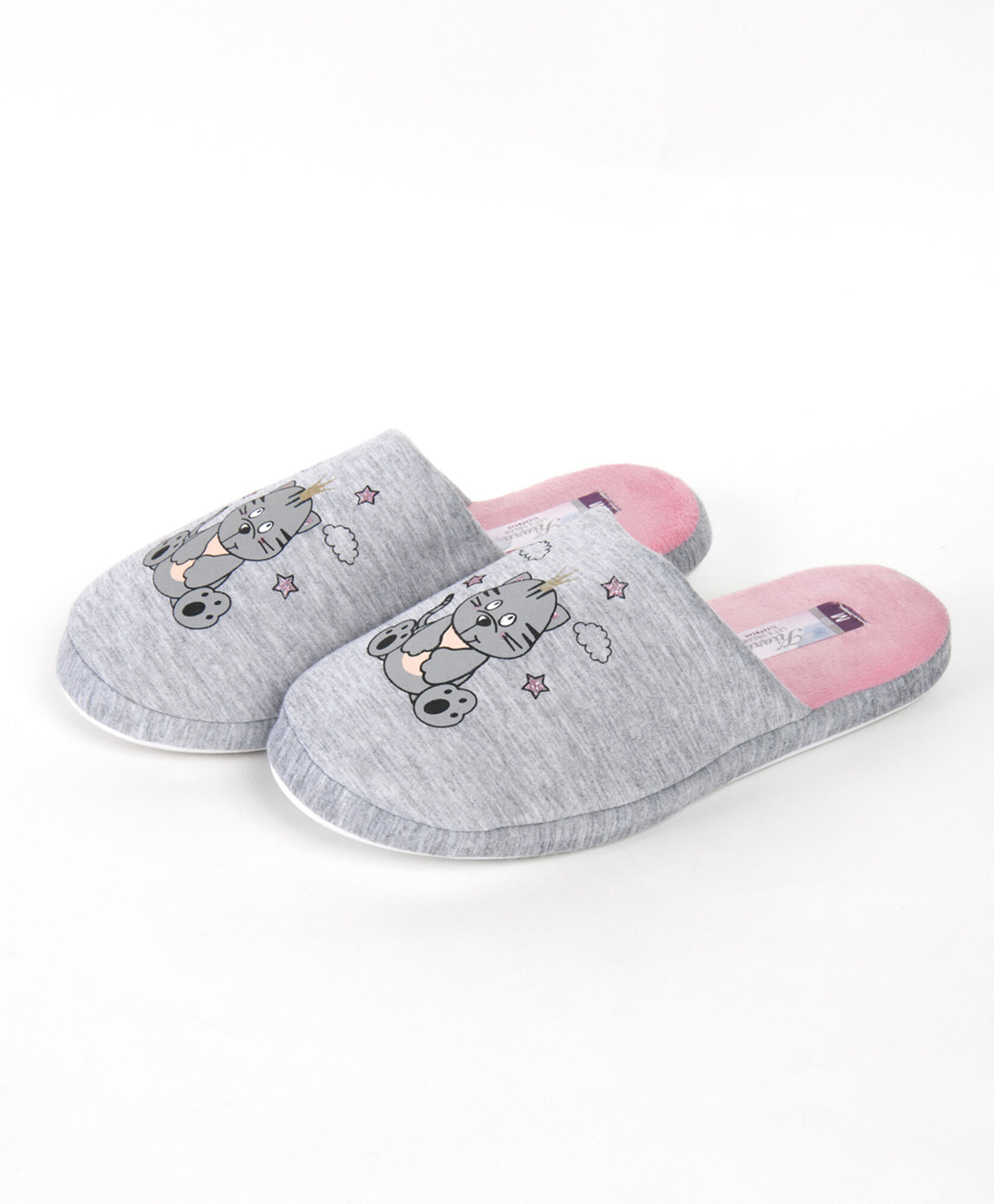 Pantufla mujer gato nubes Pantufla mujer gato nubes