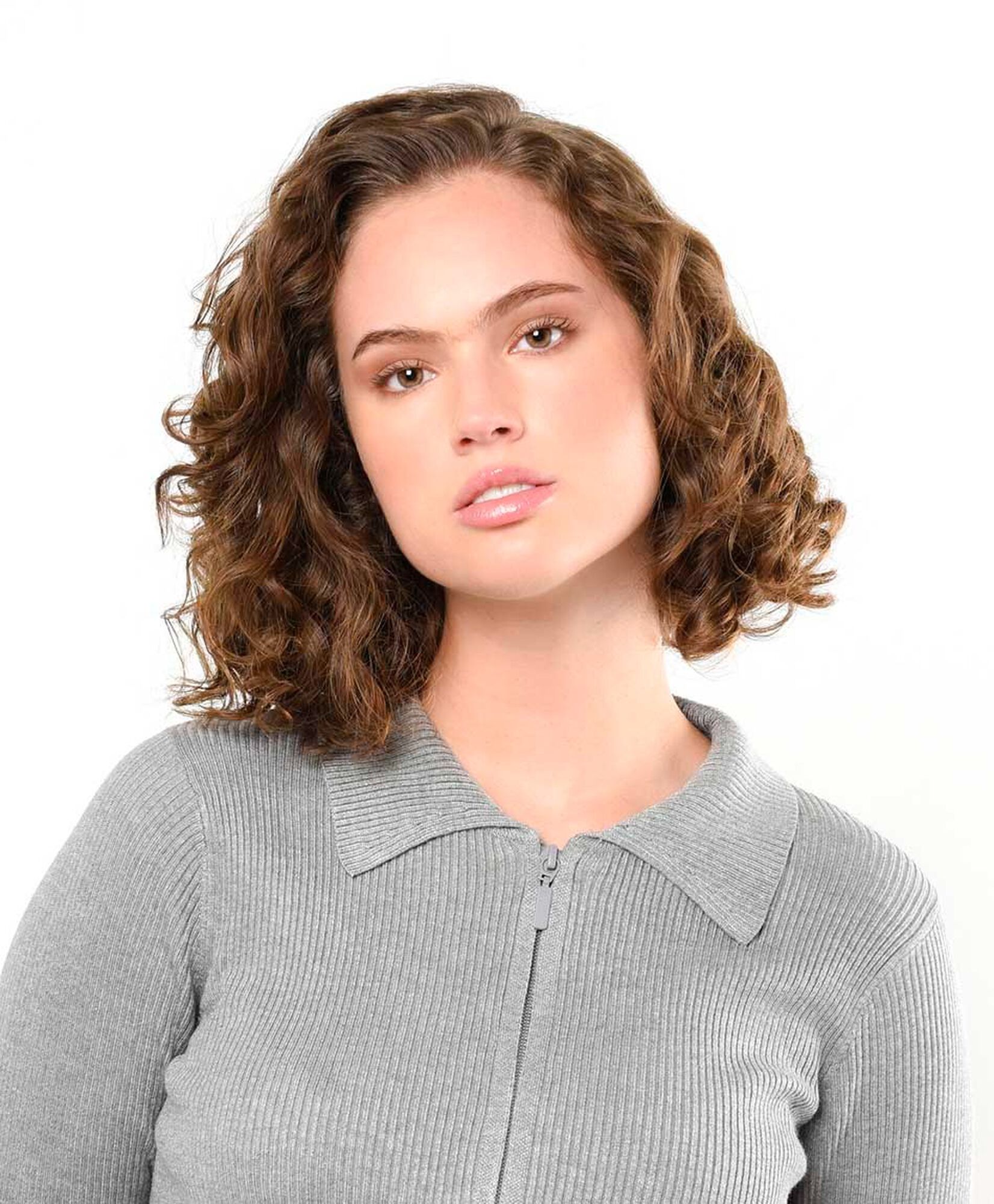 Cardigan mujer acanalado cierre y cuello Cardigan mujer acanalado cierre y cuello