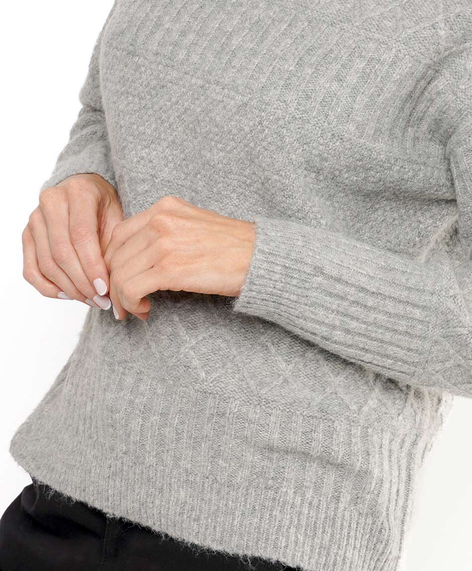 Sweater mujer melange dise&ntilde;o&nbsp;