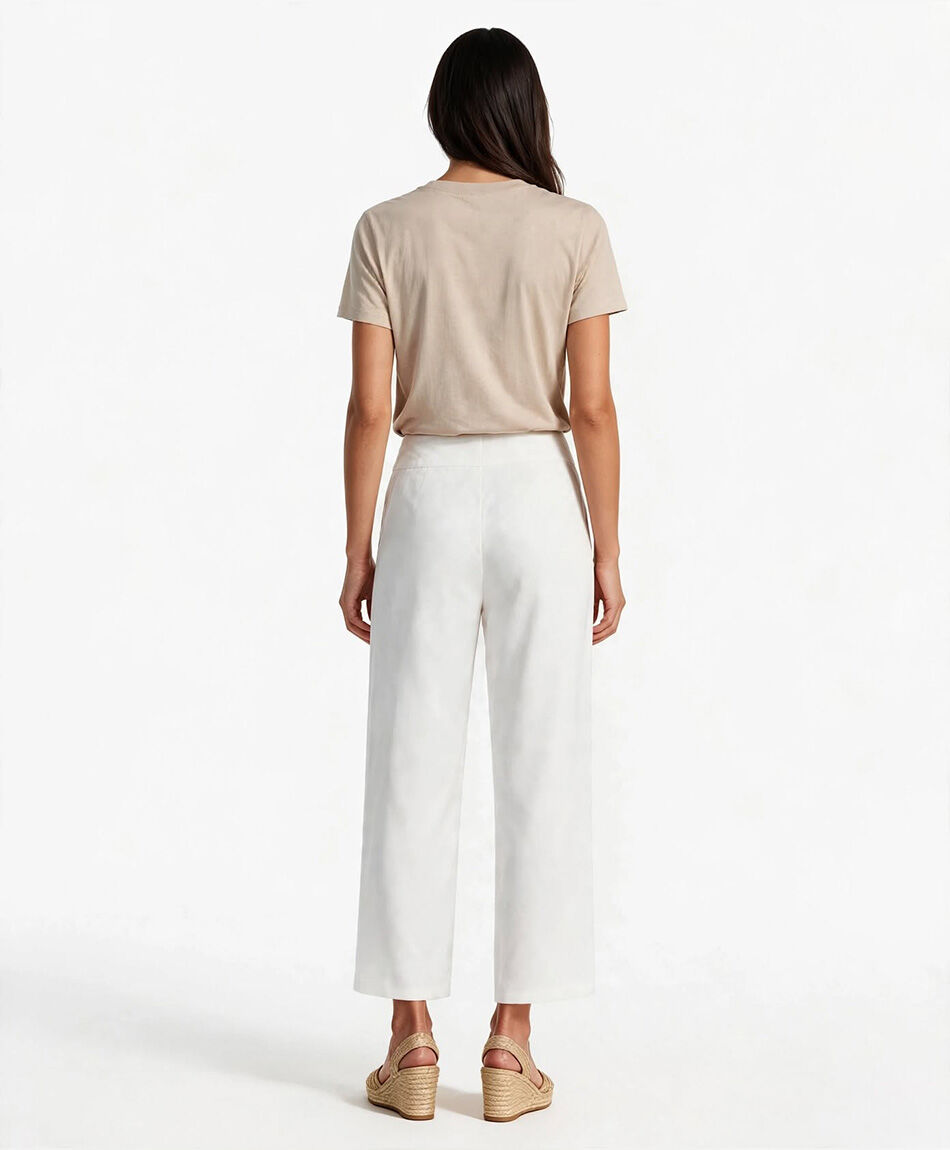 Pantal&oacute;n mujer blanco