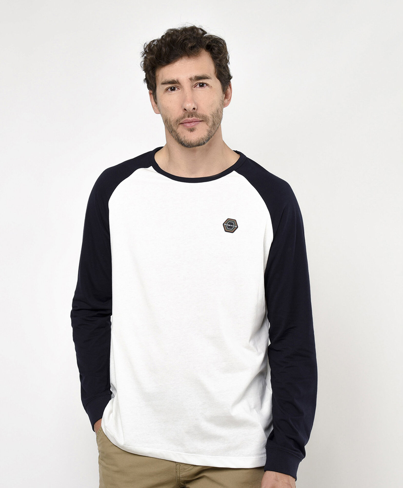 Polera hombre bicolor Polera hombre bicolor