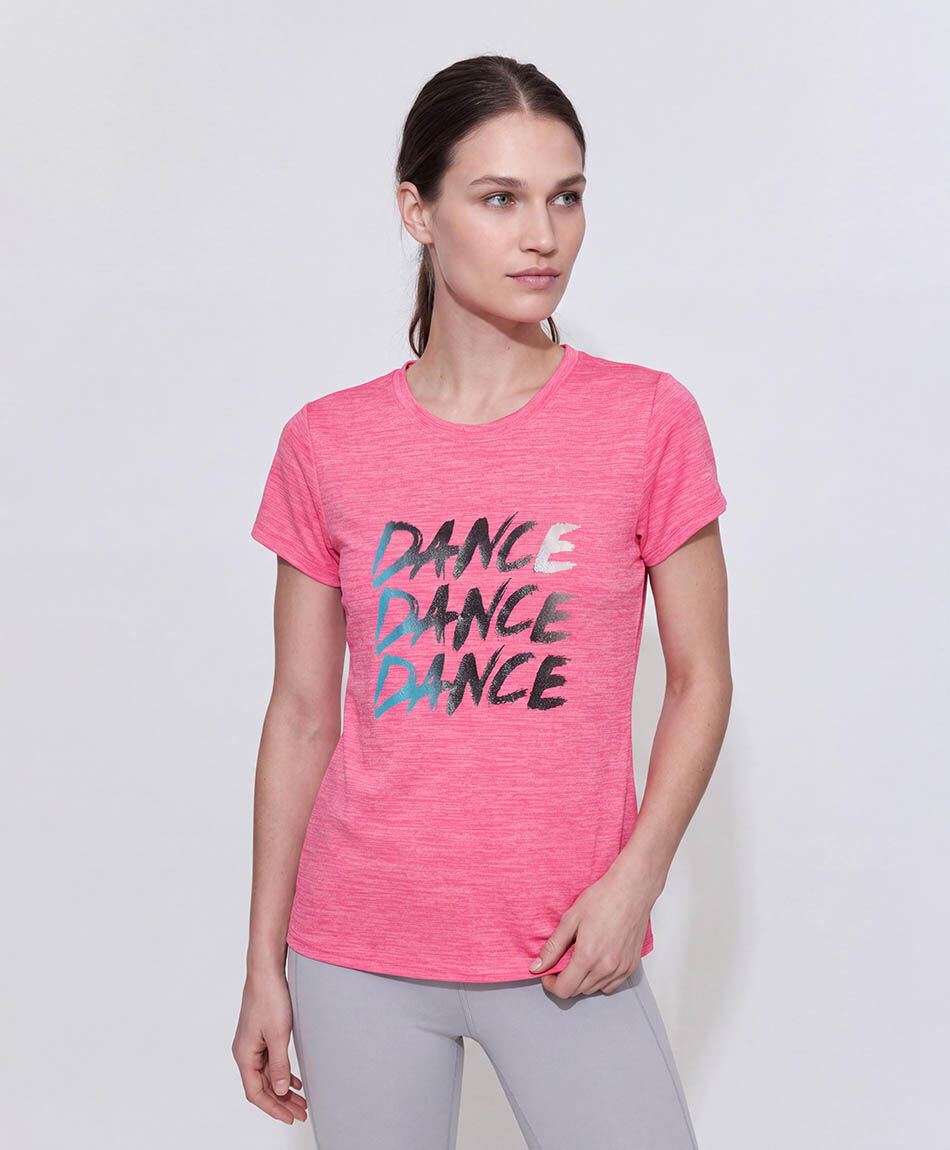Polera deportiva mujer melange dance