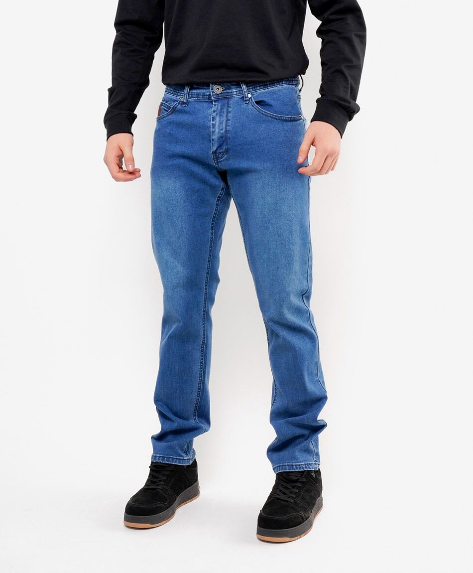 Jeans hombre desgastado slim fit