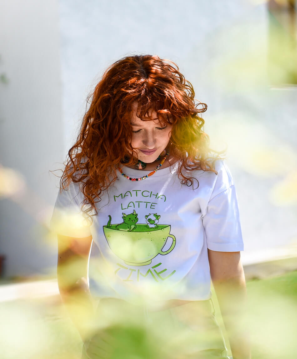 Polera manga corta cuello redondo