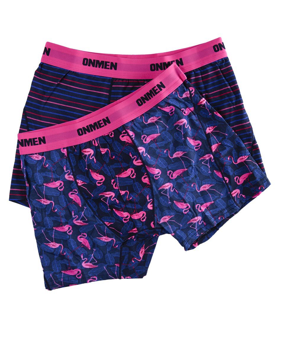 B&oacute;xer fucsia 2 piezas