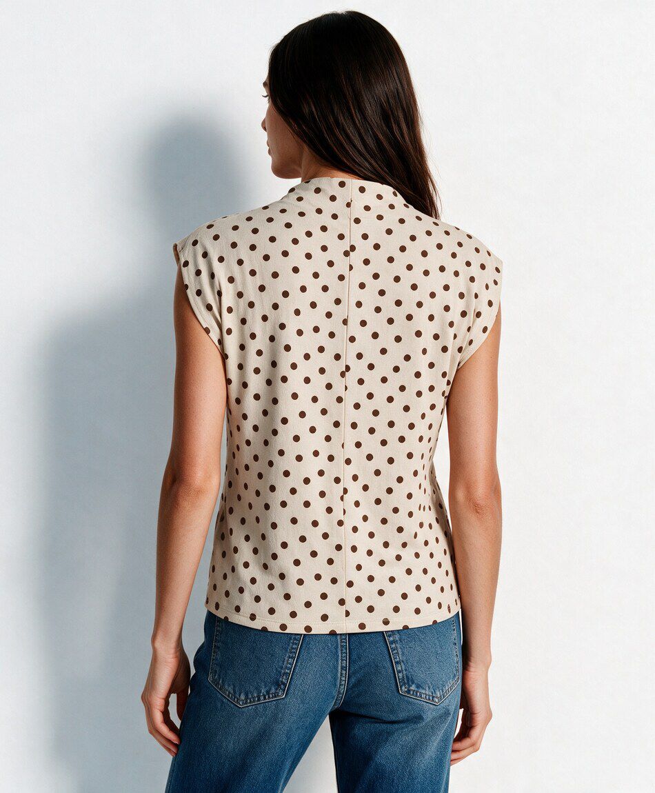Polera mujer elegante puntos