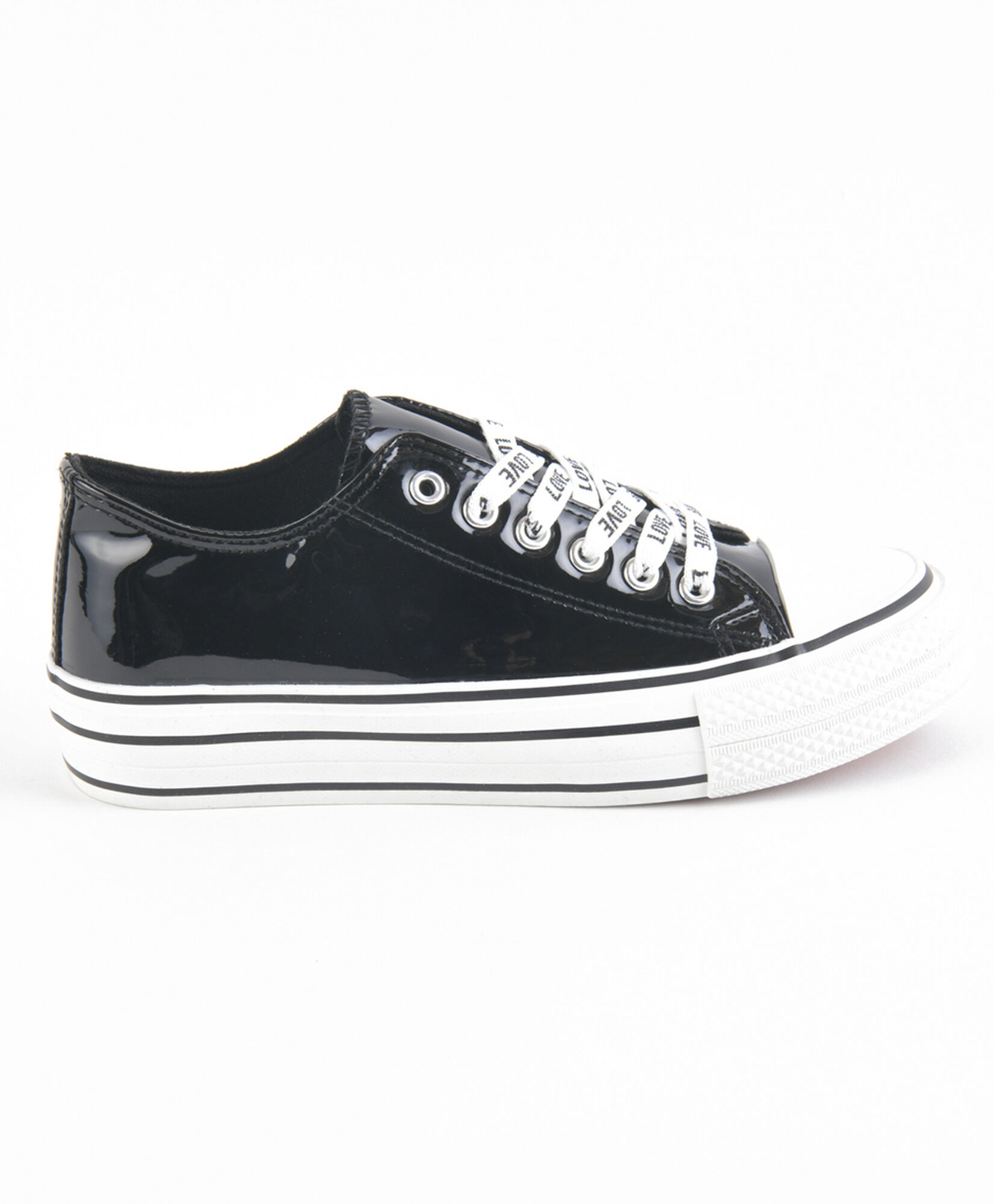 Zapatilla mujer charol negra Zapatilla mujer charol negra