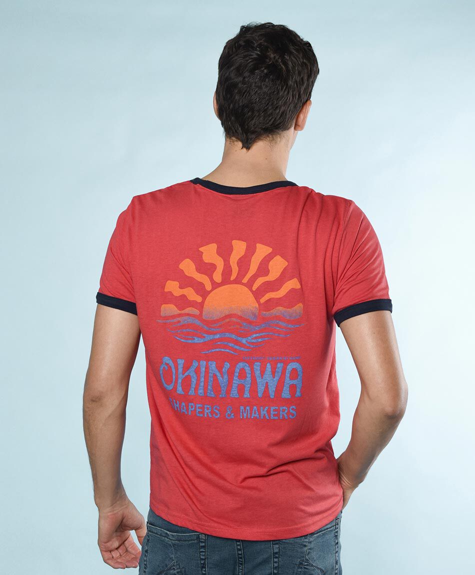 Polera manga corta cuello redondo