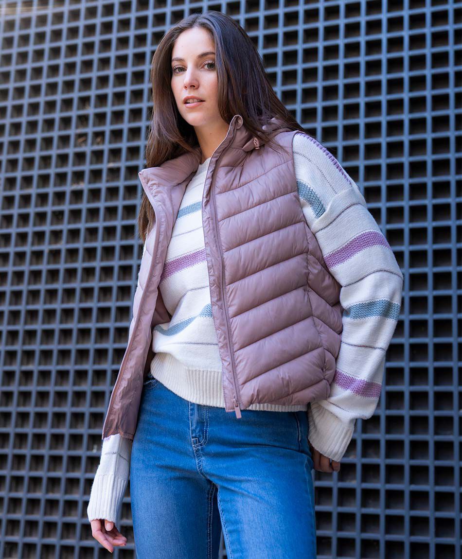 Parka mujer sin mangas acolchada