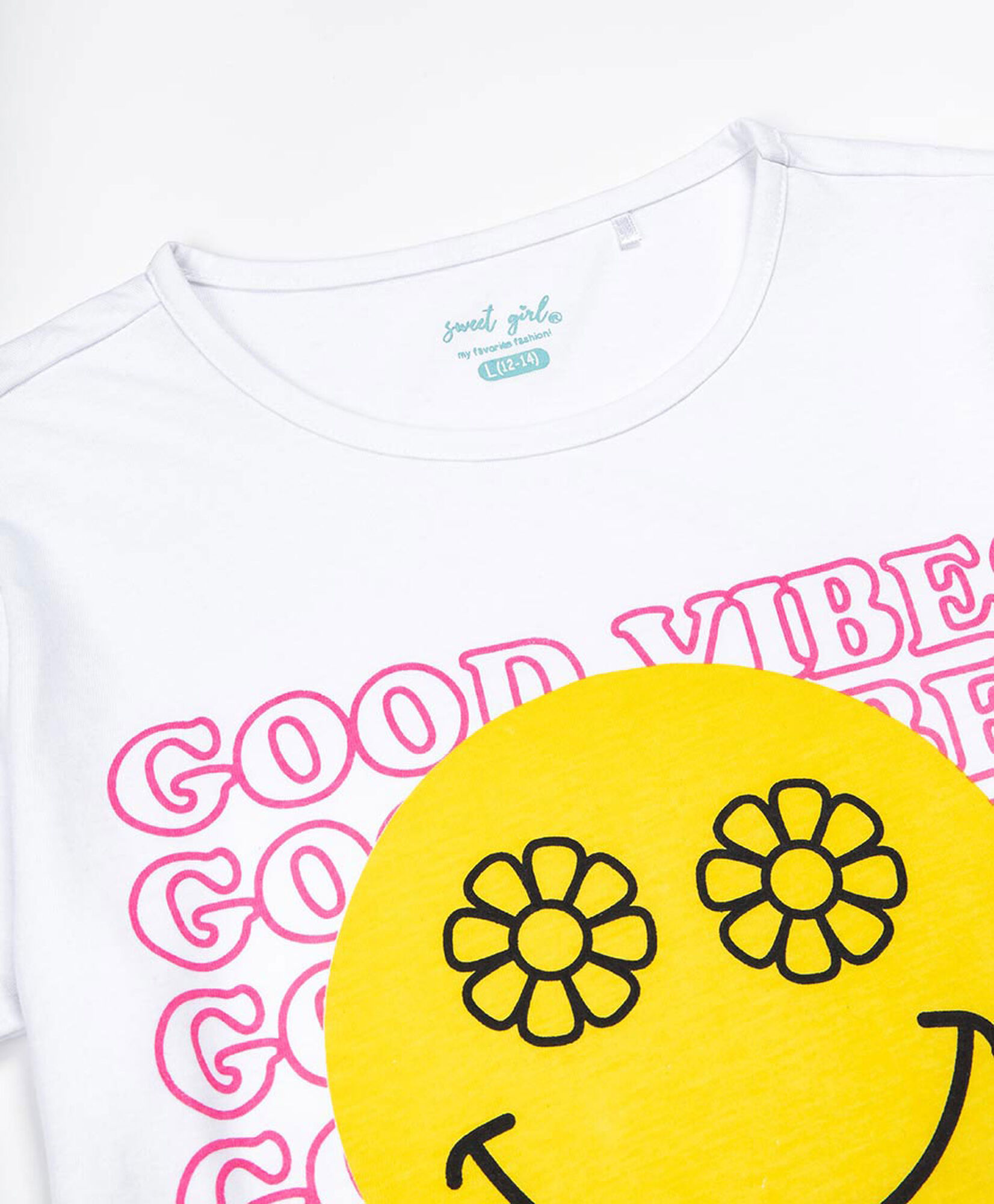 Polera niña good vibes Polera niña good vibes